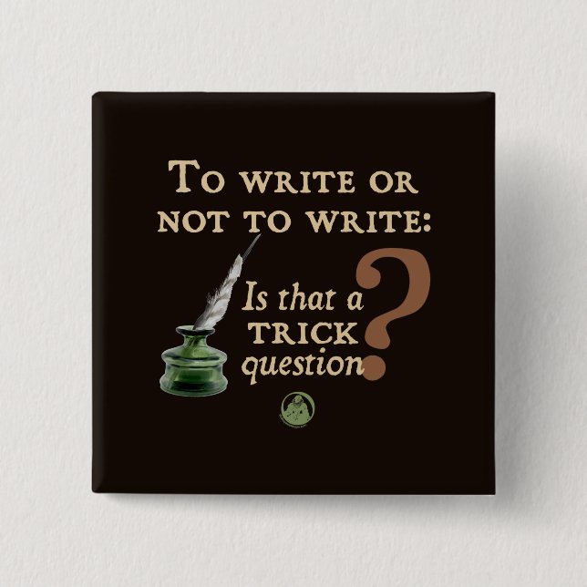 Chapa Cuadrada Para escribir o no escribir (Anverso)