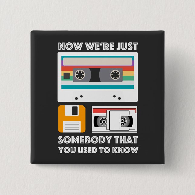 Chapa Cuadrada Para los amantes de los gadgets tecnológicos de la (Anverso)