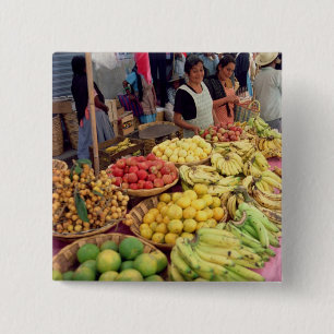 Chapa Cuadrada Parada de la fruta y verdura