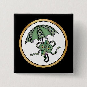 Chapa Cuadrada Paraguas con los rosas 06