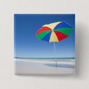 Chapa Cuadrada Paraguas en la playa el   Australia