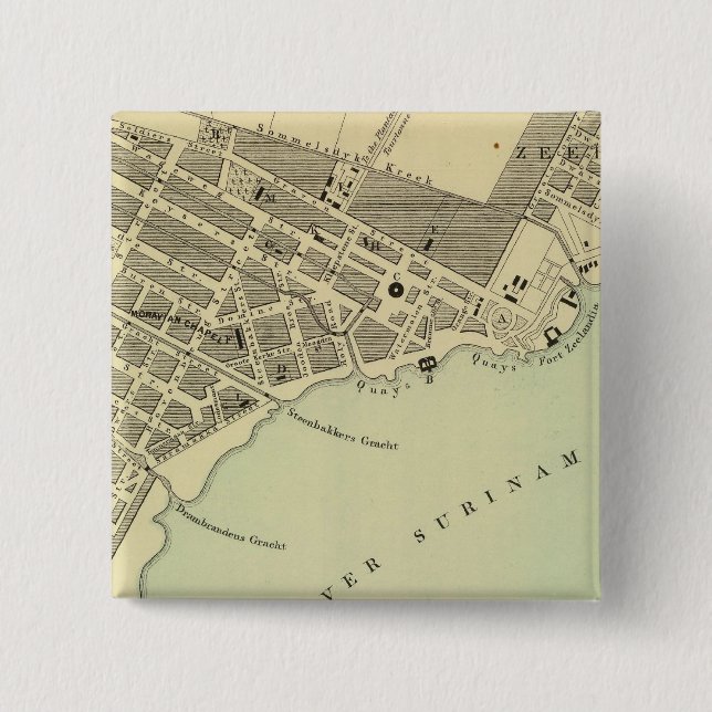Chapa Cuadrada Paramaribo Surinam (Anverso)