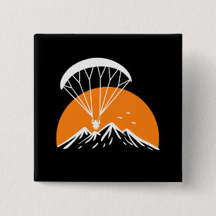 Chapa Cuadrada Paramotor Retro Vintage