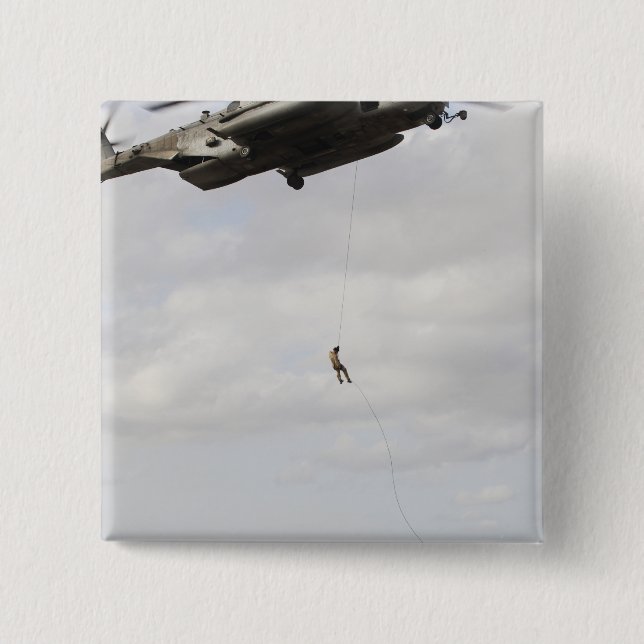 Chapa Cuadrada Pararescudos de la Fuerza Aérea llevan a cabo un i (Anverso)