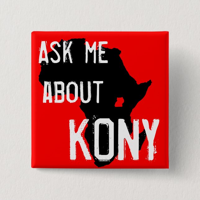 Chapa Cuadrada Pare Kony 2012 (Anverso)