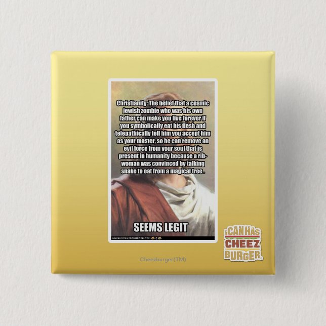 Chapa Cuadrada Parece el legit (Anverso)