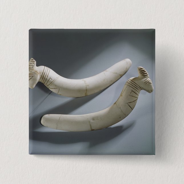 Chapa Cuadrada Pares de castañuelas, período de Thinite (Anverso)