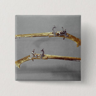 Chapa Cuadrada Pares de pistolas, 1624-26