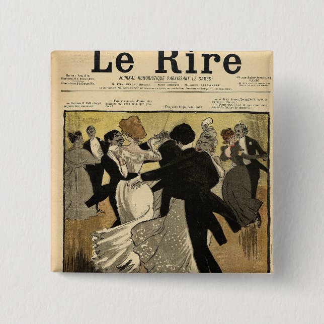 Chapa Cuadrada Pares del baile (Anverso)