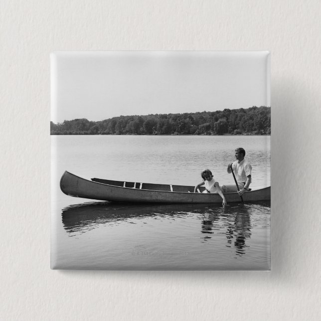 Chapa Cuadrada Pares en una canoa (Anverso)