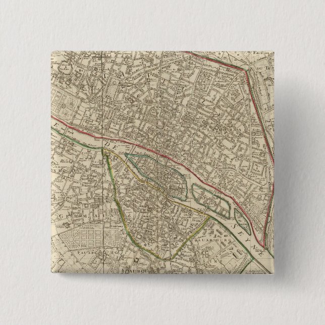 Chapa Cuadrada París Francia 2 (Anverso)