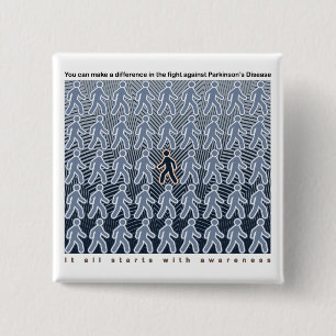 Chapa Cuadrada Parkinsones luchan contra el terrorismo con concie