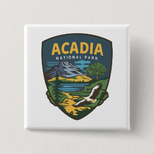 Chapa Cuadrada Parque nacional de Acadia Emblem