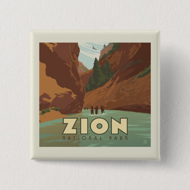 Chapa Cuadrada Parque nacional de Zion | Las estrechas (Anverso)