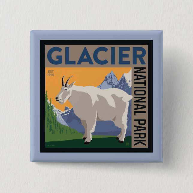 Chapa Cuadrada Parque nacional Glaciar | Cabra (Anverso)
