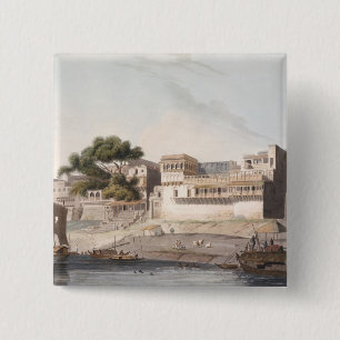 Chapa Cuadrada Parte de la ciudad de Patna, en el río el Ganges,
