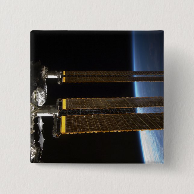 Chapa Cuadrada Parte de la Estación Espacial Internacional 2 (Anverso)