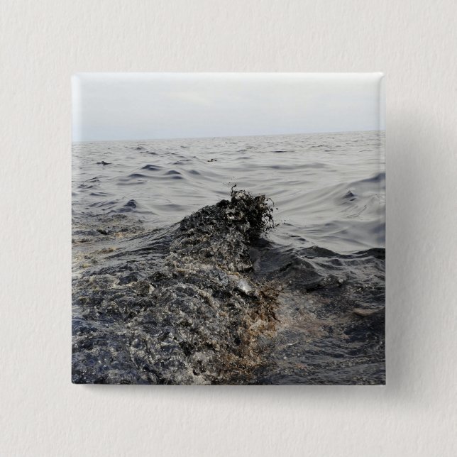 Chapa Cuadrada Parte de una marea negra en el Golfo de México (Anverso)