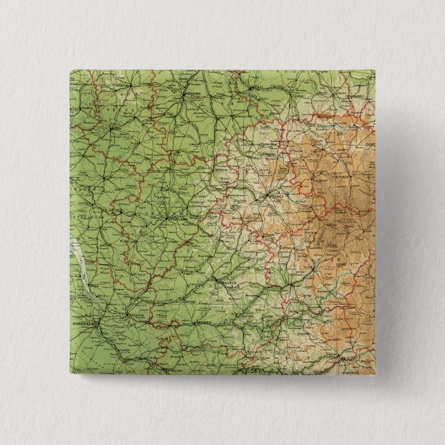 Chapa Cuadrada Parte suroeste de Francia: Burdeos (Anverso)