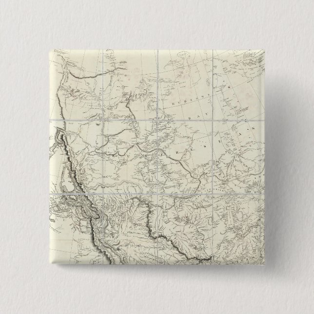 Chapa Cuadrada Partes interiores de Norteamérica (Anverso)