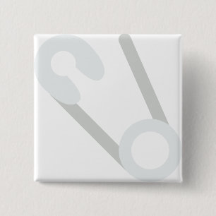 Chapa Cuadrada pasador de seguridad abierto