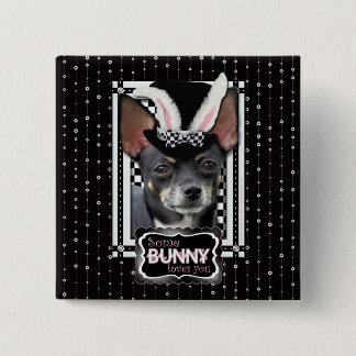 Chapa Cuadrada Pascua - algún conejito le ama - chihuahua