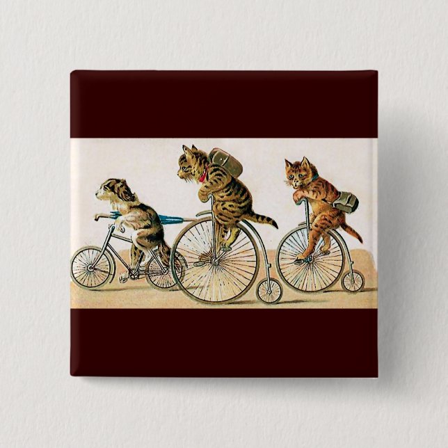 Chapa Cuadrada Paseo de la bicicleta (Anverso)