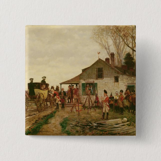 Chapa Cuadrada Paso del puesto avanzado (Anverso)