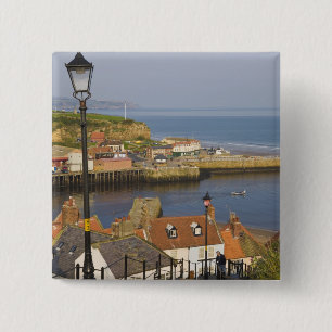 Chapa Cuadrada Pasos que conducen al puerto, Whitby, Norte