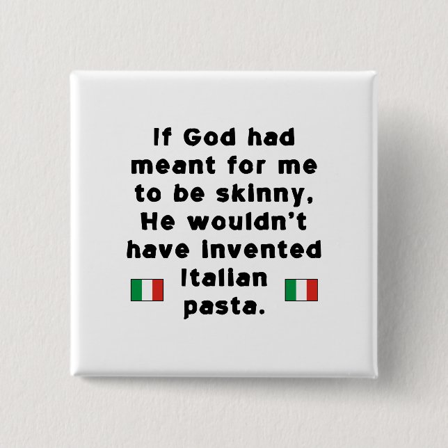 Chapa Cuadrada Pasta Italiana Ligera (Anverso)