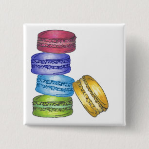Chapa Cuadrada Pastel francés Macaron Cookies Panadería