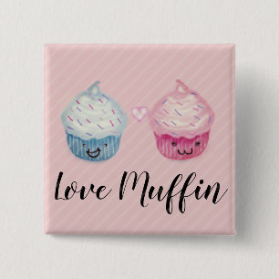 Chapa Cuadrada Pasteles de amor-Muffin
