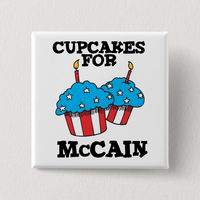 Chapa Cuadrada Pasteles para McCain (Anverso)