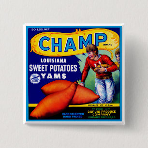 Chapa Cuadrada Patatas dulces para campeones