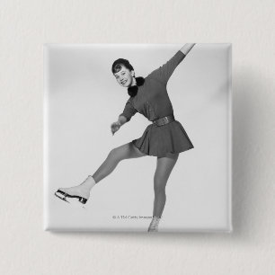 Chapa Cuadrada Patinaje artístico la mujer