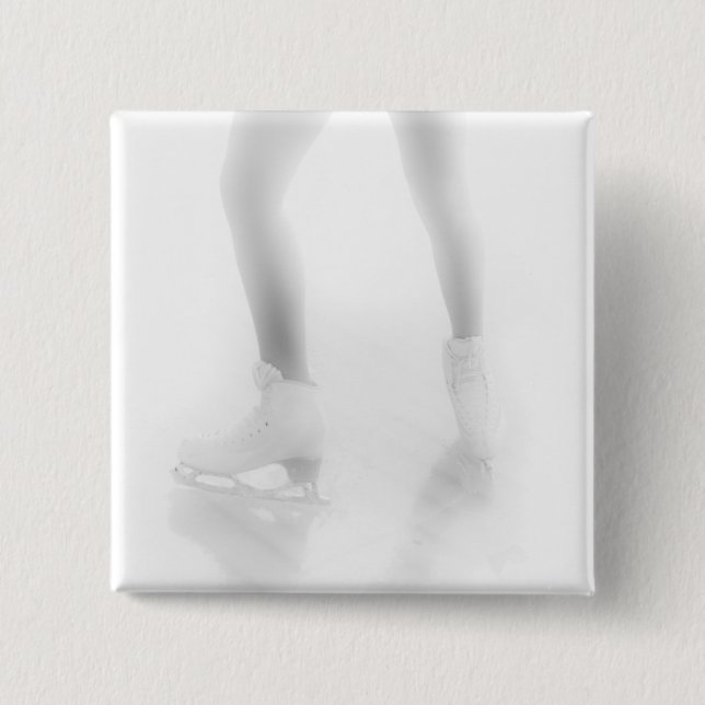 Chapa Cuadrada Patinaje sobre hielo (Anverso)