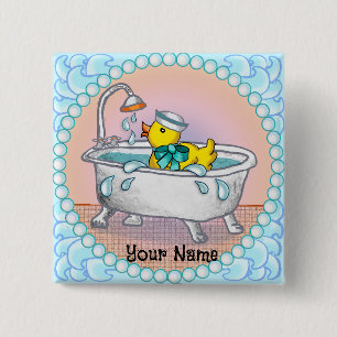 Chapa Cuadrada Pato de goma de baño 