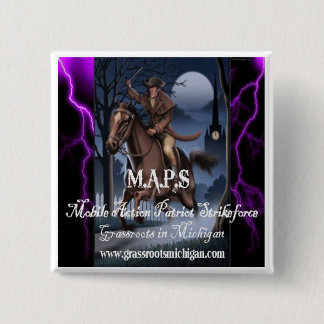 Chapa Cuadrada Patriota móvil Strikeforce de la acción de M.A.P.S