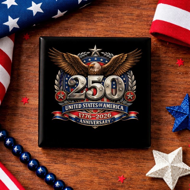 Chapa Cuadrada Patriotic Silver Semiquincentennial Emblem (Subido por el creador)