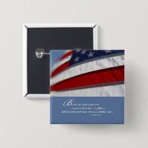 Chapa Cuadrada Patriótico, Bandera Americana