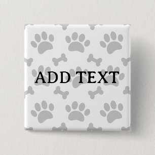 Chapa Cuadrada Patrón De Huesos Y Pasta Gris