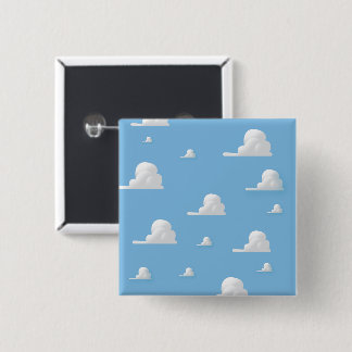 Chapa Cuadrada Patrón de nube de personalizado corto