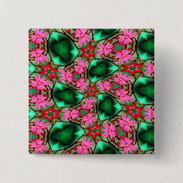 Chapa Cuadrada Patrón de Rosa del desierto