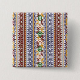 Chapa Cuadrada patrón étnico elegante