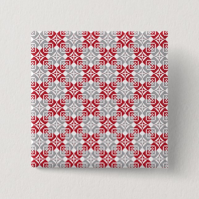 Chapa Cuadrada Patrón geométrico III del SUN matutino (Anverso)