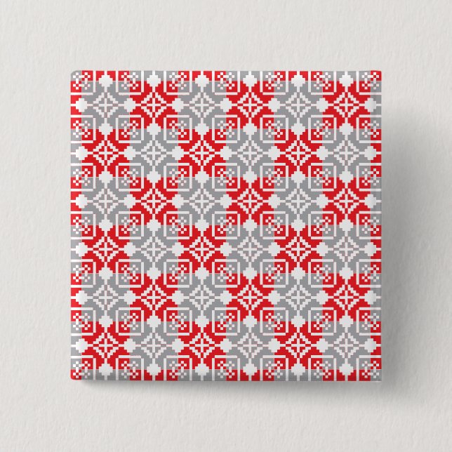 Chapa Cuadrada Patrón geométrico VI del SUN matutino (Anverso)