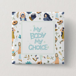 Chapa Cuadrada Patroneado floral Pro-Choice