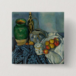 Chapa Cuadrada Paul Cezanne - Bodegón con manzanas