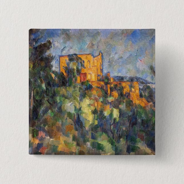 Chapa Cuadrada Paul Cezanne - Chateau Noir (Anverso)