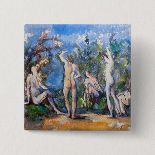 Chapa Cuadrada Paul Cezanne - Cinco Bañistas